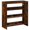 Schoenenrek 60x25x62 cm bewerkt hout gerookt eikenkleurig
