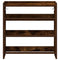 Schoenenrek 60x25x62 cm bewerkt hout gerookt eikenkleurig
