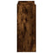 Schoenenrek 60x25x62 cm bewerkt hout gerookt eikenkleurig