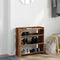Schoenenrek 60x25x62 cm bewerkt hout oud houtkleurig