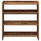 Schoenenrek 60x25x62 cm bewerkt hout oud houtkleurig