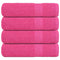 Handdoeken 4 st 50x100 cm 360 g/m 100% katoen roze