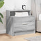 Nachtkastje met lade 51x31x47 cm grijs sonoma eikenkleurig