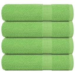 Handdoeken 4 st 50x100 cm 360 g/m 100% katoen appelgroen