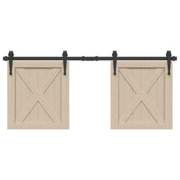 Ophangset voor schuifdeur 122 cm koolstofstaal
