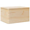 Houten kist met deksel 40x30x23 cm massief grenenhout