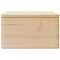 Houten kist met deksel 40x30x23 cm massief grenenhout