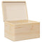 Houten kist met deksel 40x30x23 cm massief grenenhout