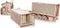 Eco Wood 3D Houten Puzzel Container-Semitrailer for Truck “Road King” Modelbouw Knutselen