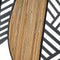 Wanddecoratie Zwart Natuurlijk Ijzer Natuurlijke Vezel 81 x 4,5 x 102 cm