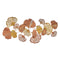 Wanddecoratie Koper Gouden Ijzer Blommor 100 x 4 x 48 cm