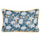 Kussen Blauw Blommor 60 x 10 x 40 cm