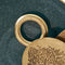 Wanddecoratie Blauw Gouden Ijzer Cirkels 88 x 8,5 x 48 cm