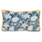 Kussen Blauw Blommor 50 x 10 x 30 cm