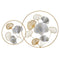 Wanddecoratie Gouden Zilverkleurig Ijzer Blommor 100 x 4 x 66 cm