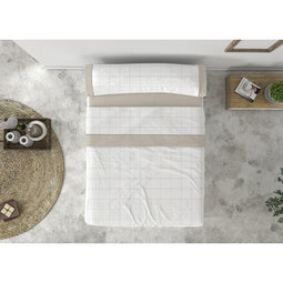 Set beddengoed Tejidos Reina JUCAR Ivoor Bed van 150 3 Onderdelen