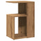 Bijzettafel 36x30x56 cm bewerkt hout artisanaal eikenkleurig