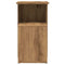 Bijzettafel 36x30x56 cm bewerkt hout artisanaal eikenkleurig