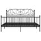 Bedframe metaal zwart 200x200 cm
