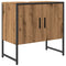 Wastafelkast 60x33x60 cm bewerkt hout artisanaal eikenkleurig