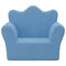 Kinderbank zacht pluche blauw