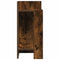 Bijzettafeltje met plank 25,5x27x60 cm gerookt eikenkleurig