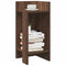 Bijzettafels 2 st met plank 25,5x27x60 cm bruin eikenkleur