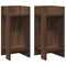 Bijzettafels 2 st met plank 25,5x27x60 cm bruin eikenkleur