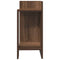 Bijzettafels 2 st met plank 25,5x27x60 cm bruin eikenkleur