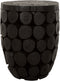 MUST Living Coffee table Cone high,46xØ36 cm, teakbranch black with natural cracks