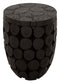 MUST Living Coffee table Cone high,46xØ36 cm, teakbranch black with natural cracks