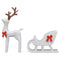 Kerstdecoratie rendier en slee 100 LED's koudwit