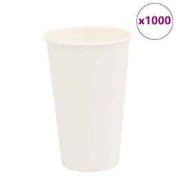 Papieren koffiekopjes 1000 st 16oz 400 ml wit