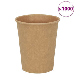 Papieren koffiekopjes 1000 st 8oz 200 ml bruin
