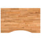Bureaublad rechthoekig 80x60x2,5cm massief eikenhout lichtbruin
