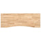 Bureaublad rechthoekig 140x50x2,5 cm onbehandeld eikenhout