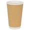 Papieren koffiekopjes 500 st 16oz 400 ml bruin