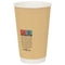Papieren koffiekopjes 500 st 16oz 400 ml bruin