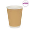 Papieren koffiekopjes 500 st 12oz 300 ml bruin