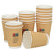 Papieren koffiekopjes 500 st 12oz 300 ml bruin