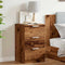 Nachtkastjes 2 st 40x36x65 cm bewerkt hout oud houtkleurig