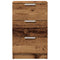 Nachtkastjes 2 st 40x36x65 cm bewerkt hout oud houtkleurig