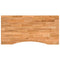 Bureaublad rechthoekig 100x50x2,5 cm eikenhout lichtbruin