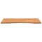 Bureaublad rechthoekig 100x50x2,5 cm eikenhout lichtbruin