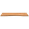 Bureaublad rechthoekig 100x60x2,5 cm eikenhout lichtbruin