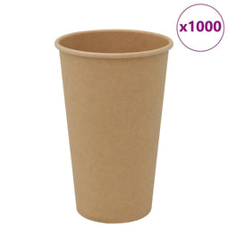 Papieren koffiekopjes 1000 st 16oz 400 ml bruin