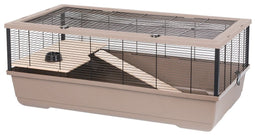 INTER-ZOO Bernie Wood mokka - kooi voor knaagdieren - 100 x 54 x 39cm