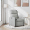 Fauteuil verstelbaar stof wolk grijs