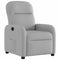 Fauteuil verstelbaar stof wolk grijs