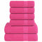 12-delige Handdoekenset 360 g/m 100% katoen roze